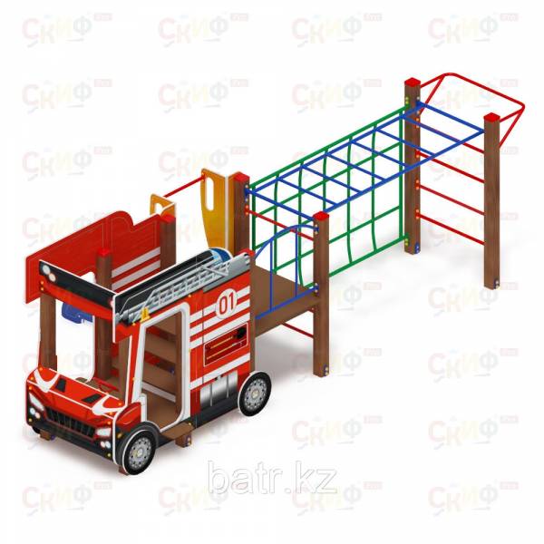 Детский игровой комплекс «Пожарная машина» ДИК 1.03.2.04-01 Н=750. 