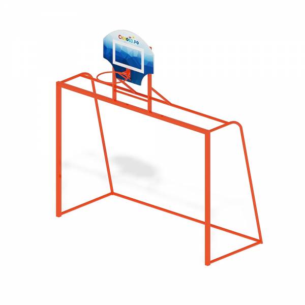 Ворота мини футбольные с баскетбольным щитом СО 2.60.02
